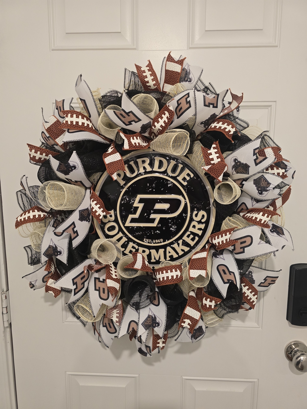Purdue Football Wreath
